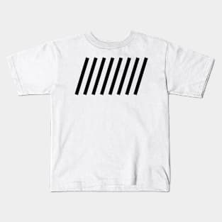 Black White Stripes #stylish #home #decor #buyart #cool #art #abstract Kids T-Shirt